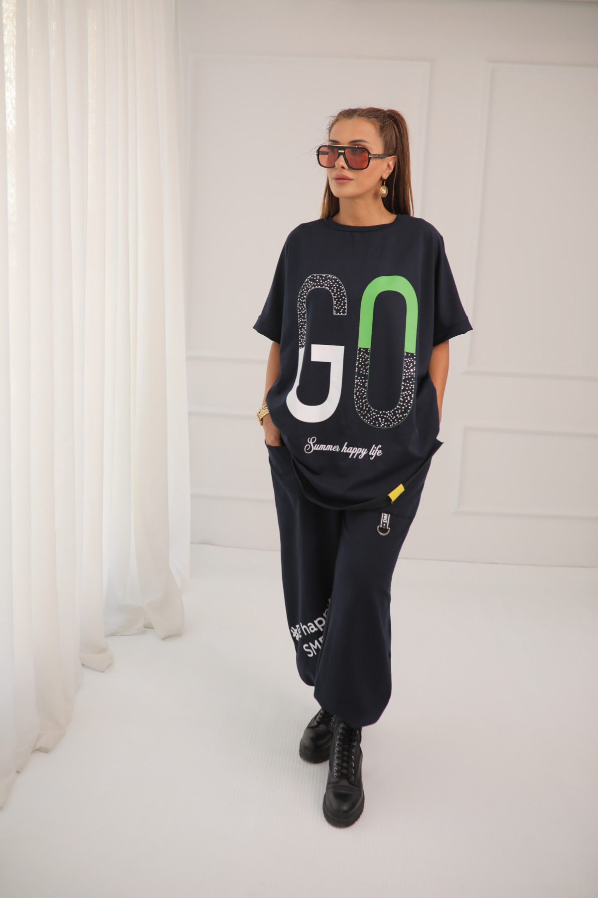 SİYAH OVERSIZE TAKIM