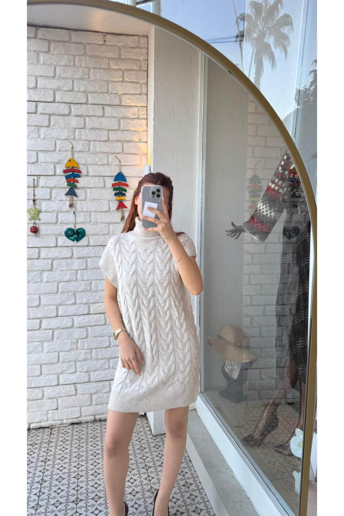 BOĞAZLI TRİKO KAZAK ELBİSE